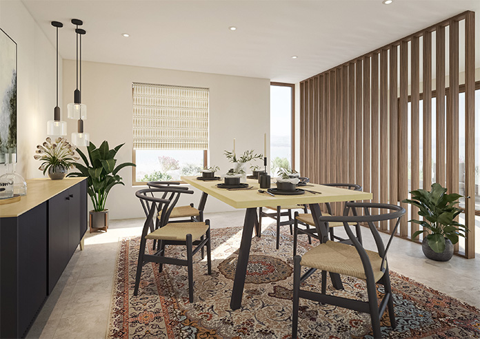 Nazca, Champagne - Twist&Fit Roman Blind - Image 6